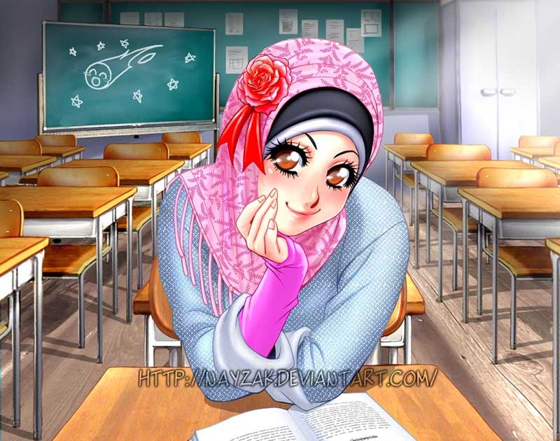 Gambar Kartun Muslimah II  Sang Manusia Akhir Zaman