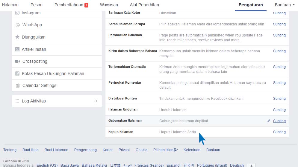 Mudah menghapus Fan Page Facebook Terbaru Mudah menghapus Fan Page Facebook Terbaru