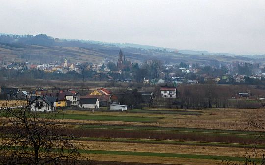 Widok na Kołaczyce. Widok na Kołaczyce.