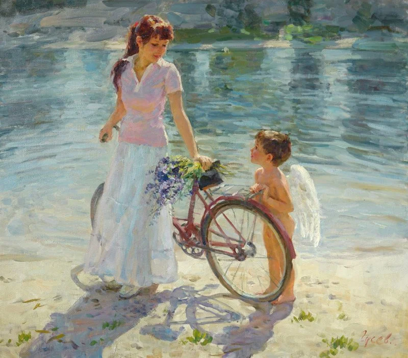 Vladimir Gusev 1957 | Russian Plein-air Figurative painter