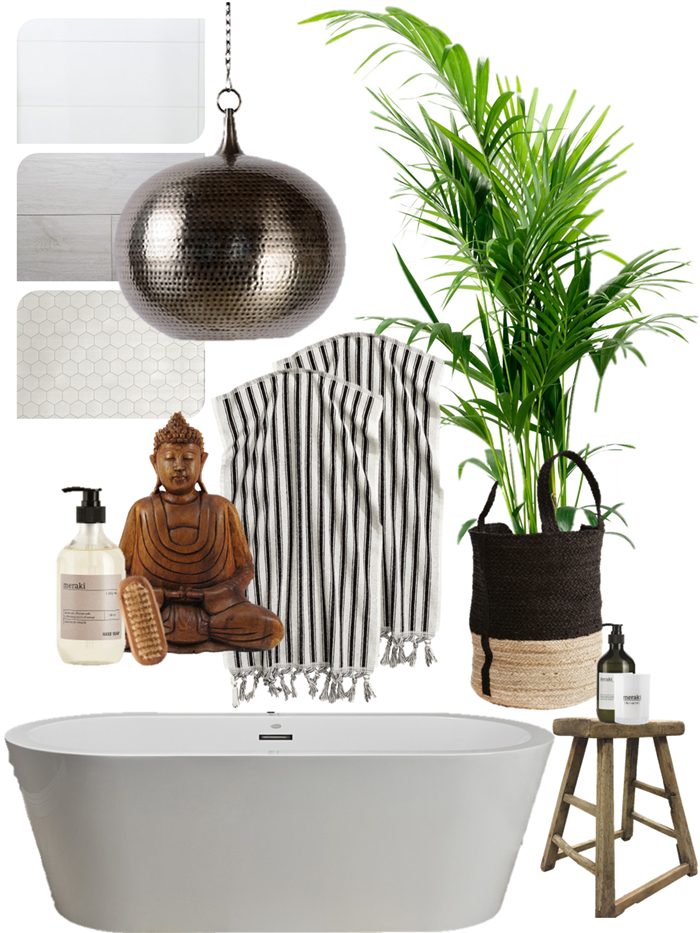 SvenngÃ¥rden: interiørdesign: etnisk chic baderom Etnisk bolig interiør