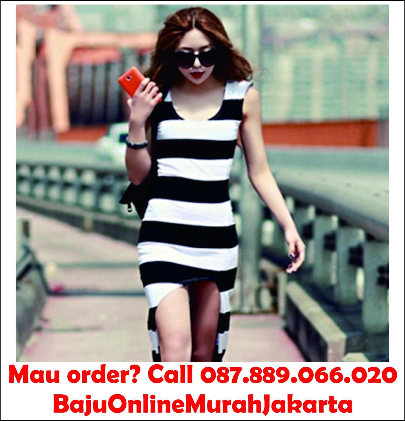 Striped Dress - Baju Online Murah Jakarta