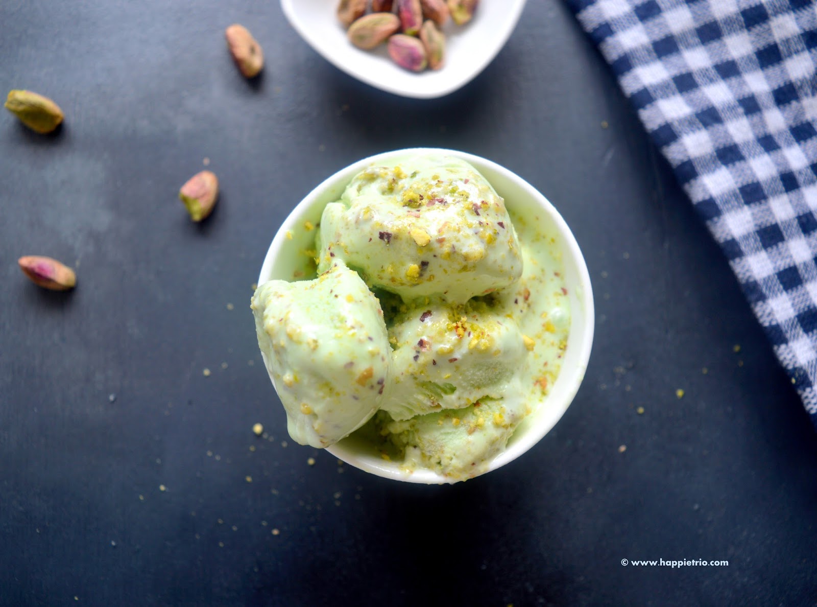 Pista Ice Cream Homemade Pista Ice Cream 3 ingredient Pistachio