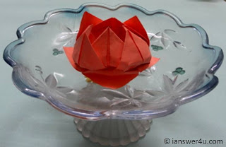 Origami paper lotus, origami tips, paper products