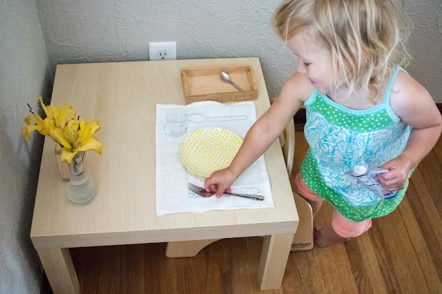 A look at our DIY Montessori placemats for babies and toddlers. 