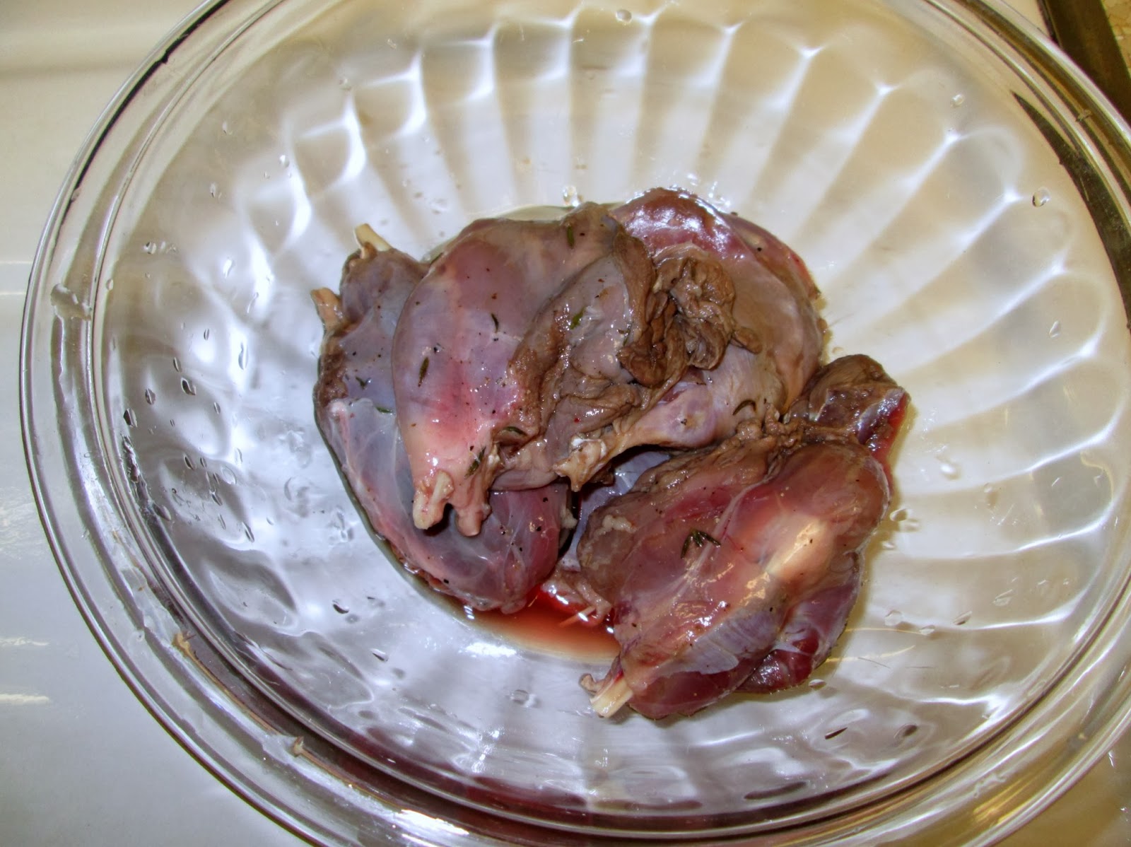 Roots and Game: Muskrat Wings Soaking Game Meat In Salt Water