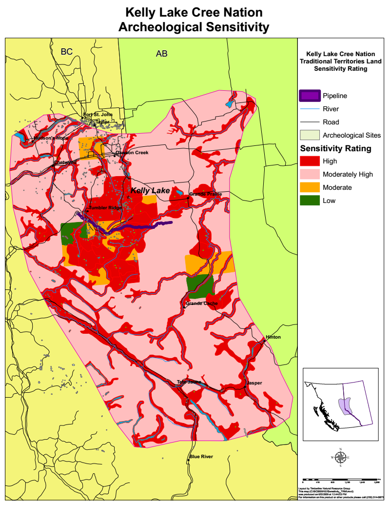 Rocky Mountain Cree Nation Map