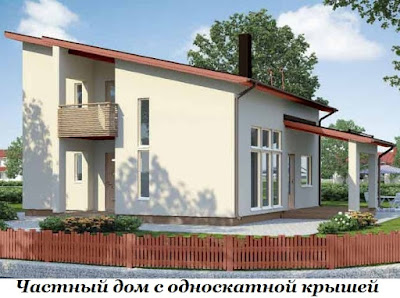 Односкатная крыша Односкатная крыша фото