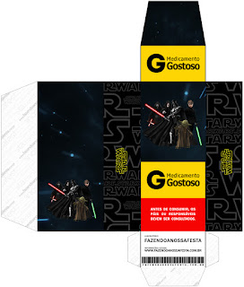 Star Wars: Cajas para Imprimir Gratis. Caja resaca.