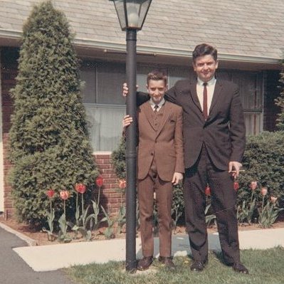 Home with my father Neil Sr. (1928-2002)