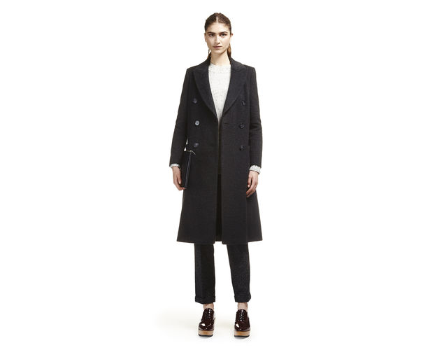 whistles navy wool coat