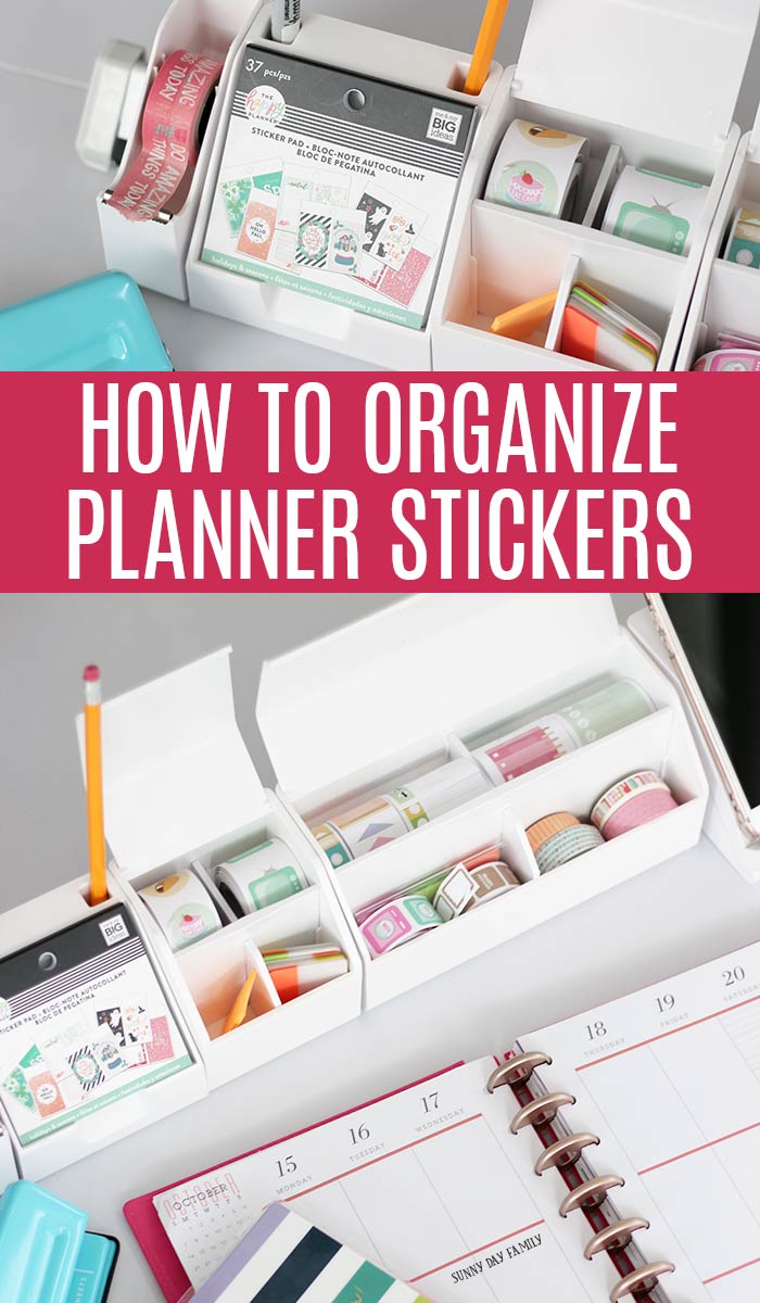 A Genius Way to Organize Planner Stickers Sunny Day Family