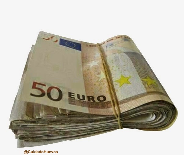SUELDO DOBLADO EUROS dinero money humor