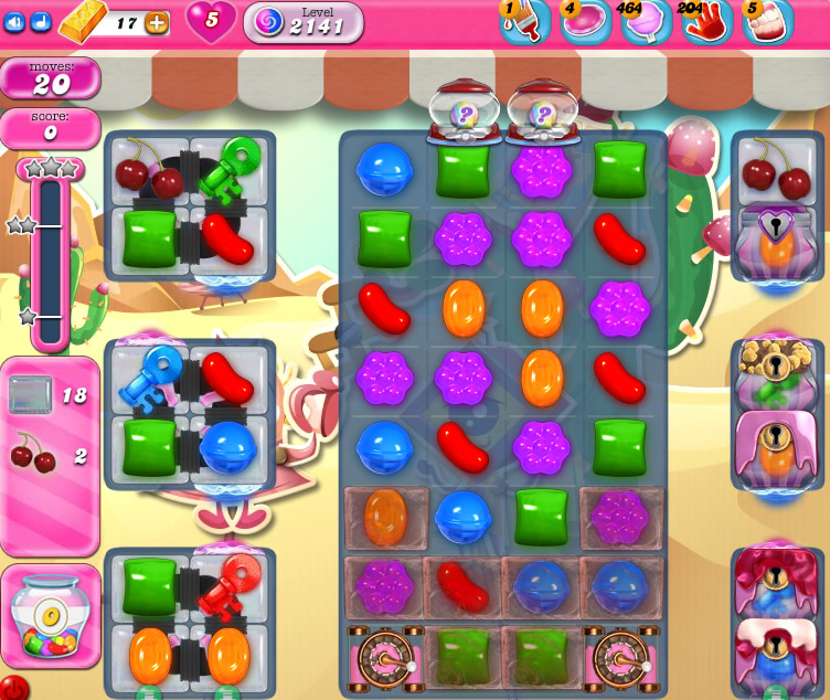 Candy Crush Saga level 2141 Candy Crush Saga level 2141