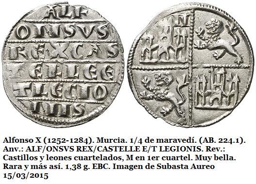 Tres monedas de Alfonso X muy sospechosas Cuarto%2Bmaravedi_AlfonsoX