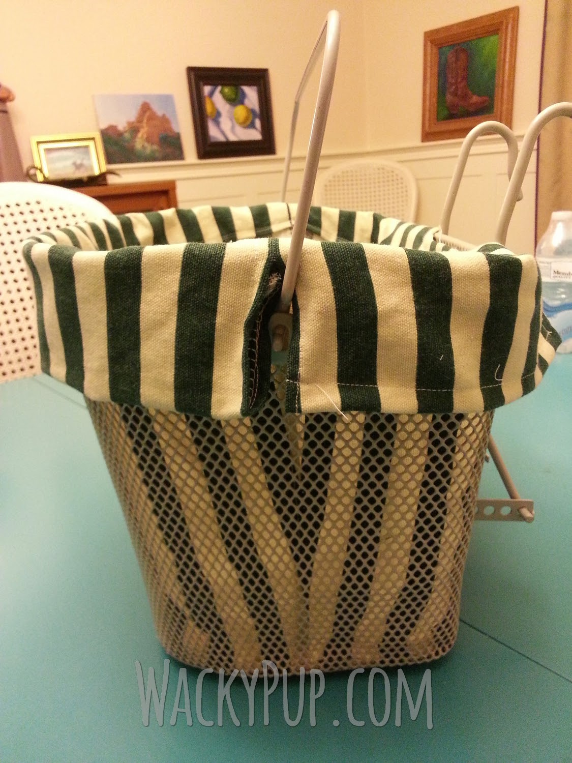 Wacky Pup Make a Comfy Bike Basket Liner for Your Best Friend