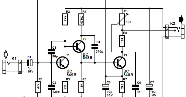 Preamplifier For Soundcard | Circuits-Projects