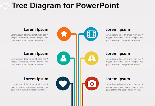 mẫu diagram template powerpoint dep