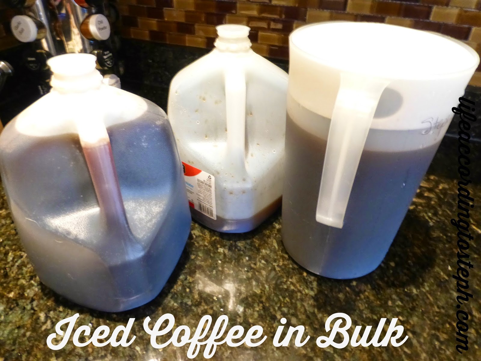 Life According to Steph iced coffee in bulk