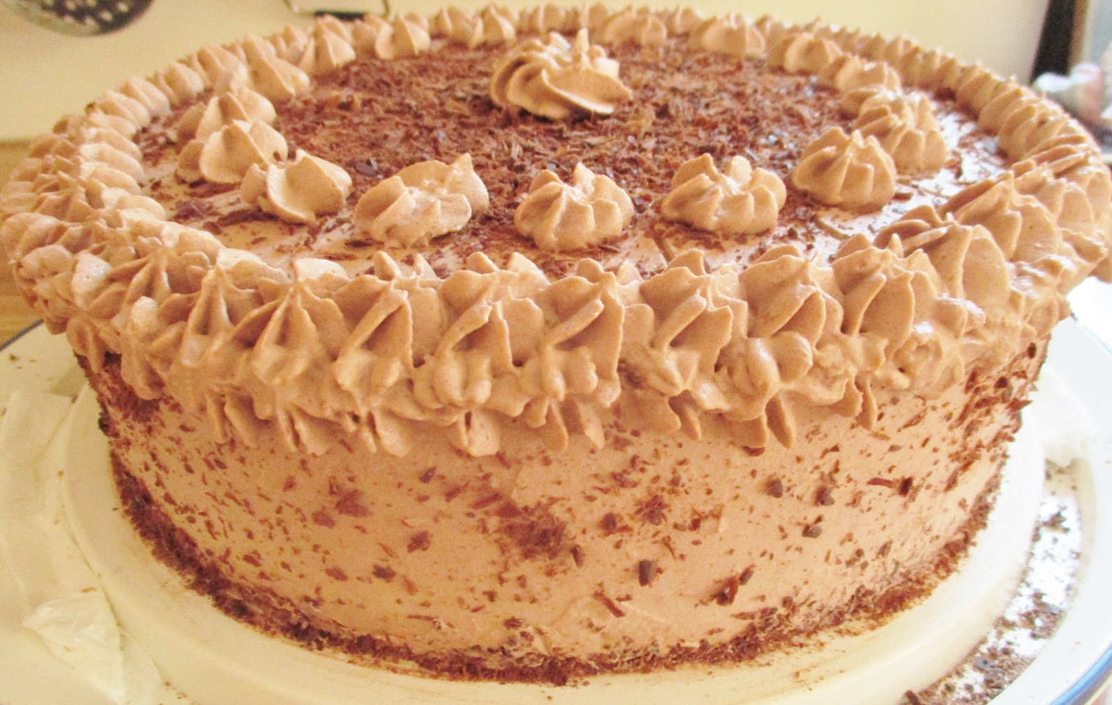 Schoko Sahne Bananen Torte