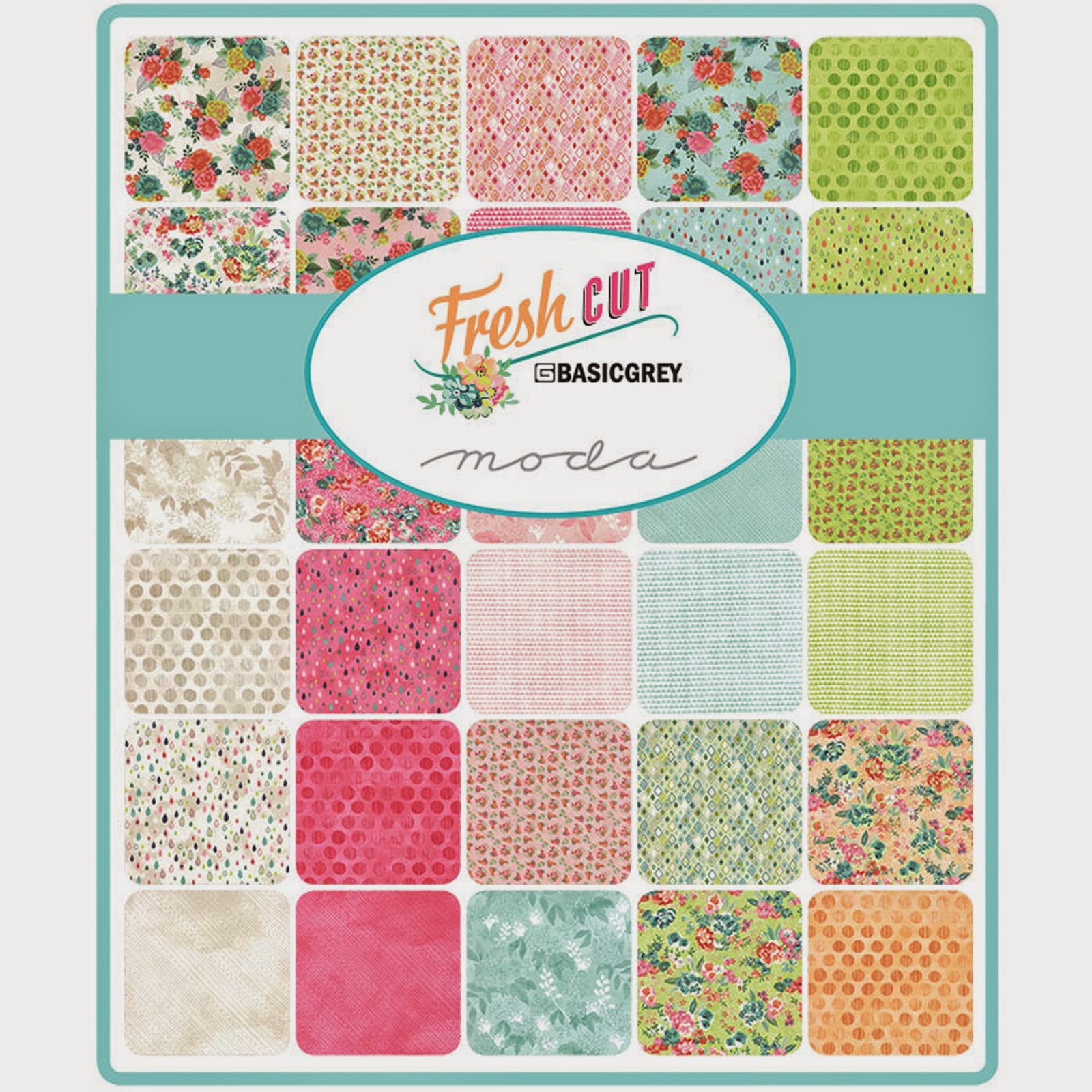 Crazy Quilt Girl Fabric Shop Moda FRESH CUT Fabric
