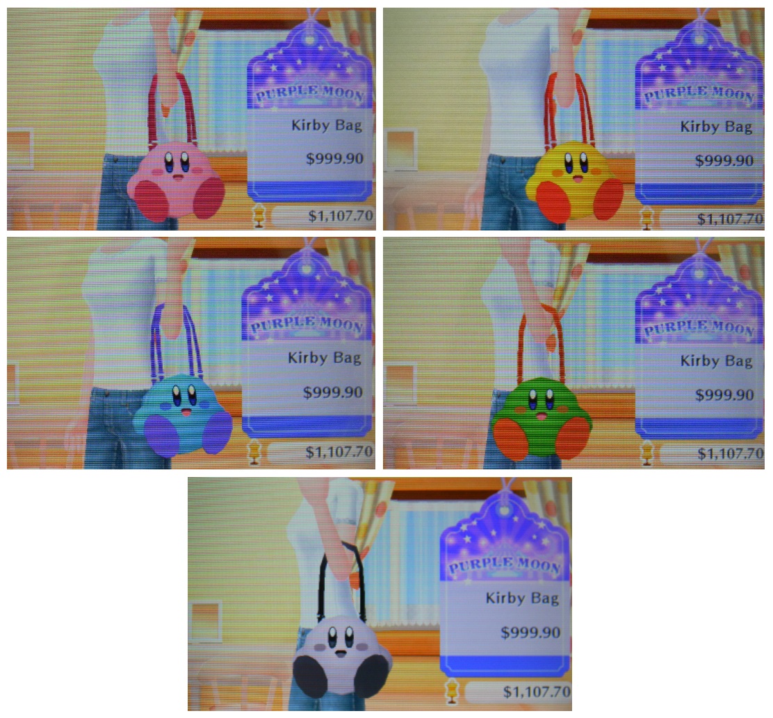 Style Boutique 2 Fashion Forward Guide Amiibo Items Kirby Bag
