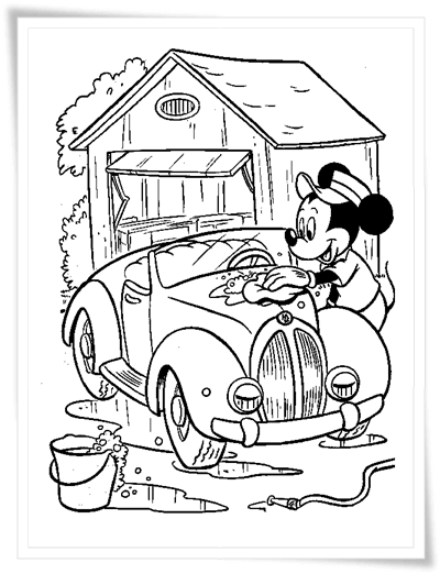 Ausmalbilder zum Ausdrucken: Ausmalbilder Micky Maus