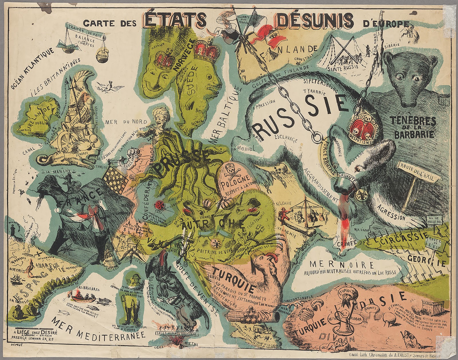 Disunited States of Europe (1864) (french)