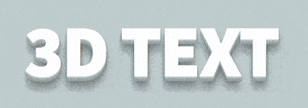 CSS 3D-Text with Text-Shadow