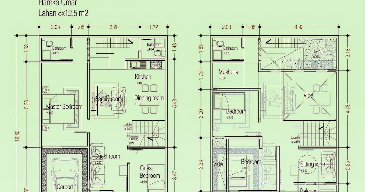 6600 Koleksi Gambar Denah Rumah 2 Lantai Dengan Void Terbaru Gambar Rumah