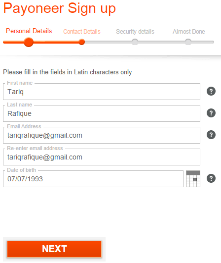 Personal Details Personal Details