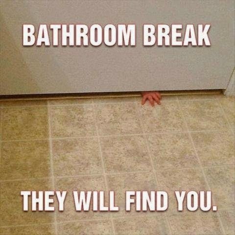 Things Moms Do In the Bathroom -- Moms are natural multitaskers. Even in the bathroom.  {posted @ Unremarkable Files}