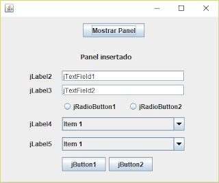 Cómo insertar un JPanel dentro de otro en Java