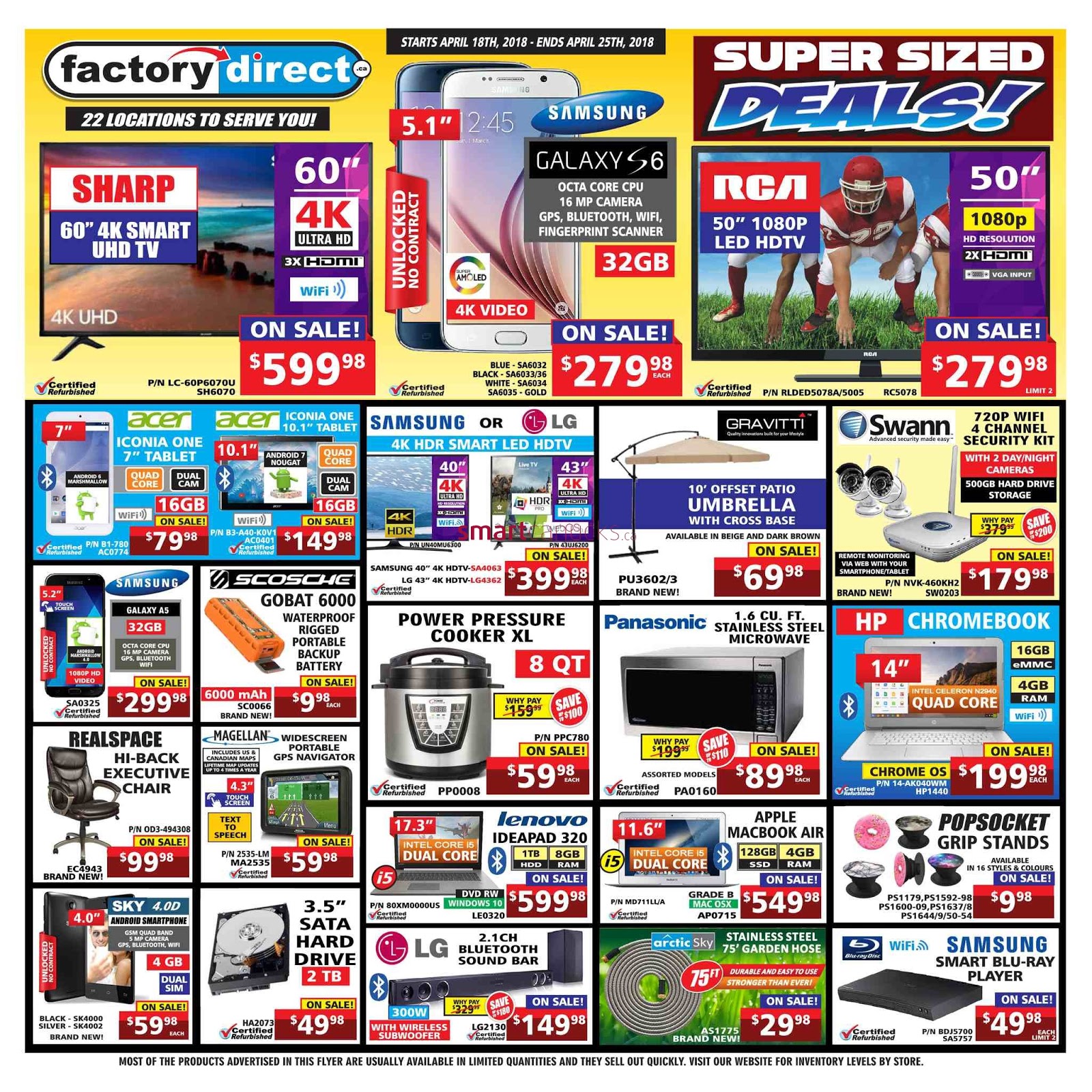 factory direct weekly flyer april 19 25 2018 weekly flyers canada direct flyer