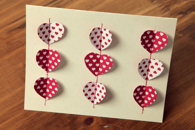 Manualidades para 14 de Febrero - Hermosas tarjetas con corazones