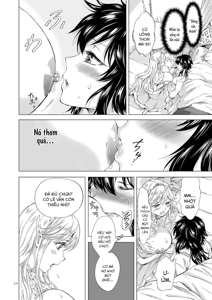 HentaiVN.net - Ảnh 25 - Tuyển tập Yuri Oneshot - Chap 126: Seinaru Chichi no Elf Hime