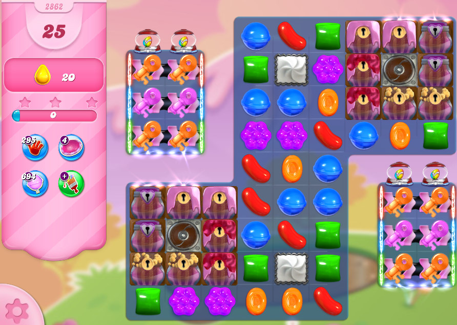 Candy Crush Saga level 2862 Candy Crush Saga level 2862