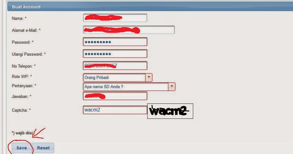 Contoh Formulir Pendaftaran Npwp Yang Sudah Diisi
