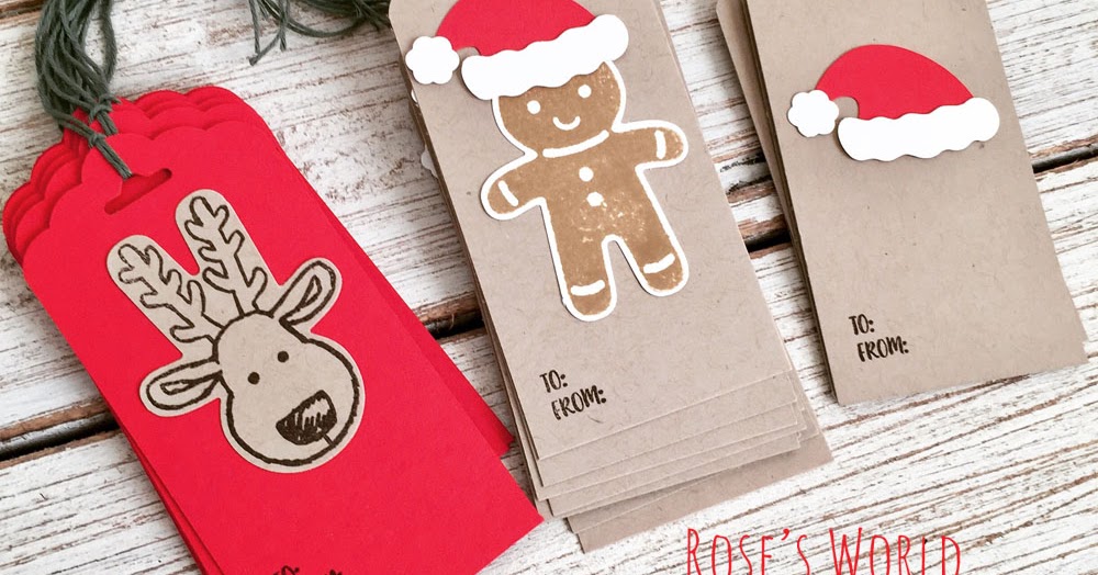 Rose's World Cookie Cutter Christmas Tags!
