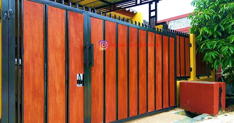 Pagar Minimalis Modern Klasik Kayu GRC di Samudra Residence Bogor