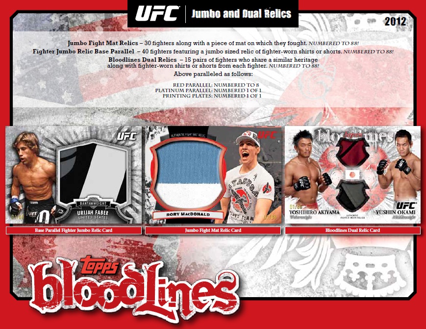 Carte à Collectionner UFC - Mark Hunt Rookie Card Ruby Red #1/8 - Topps Bloodlines 2012 - Non Gradée