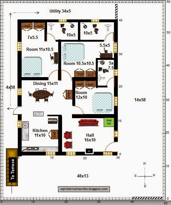 50x60 House Floor Plans Floorplansclick