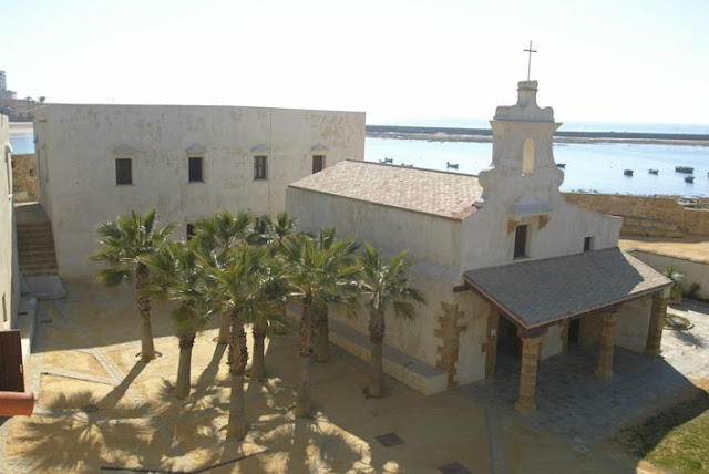 Interior del Castillo de Santa Catalina en Cádiz