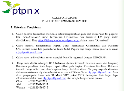 call for papers ptpn x lomba menulis terbaru