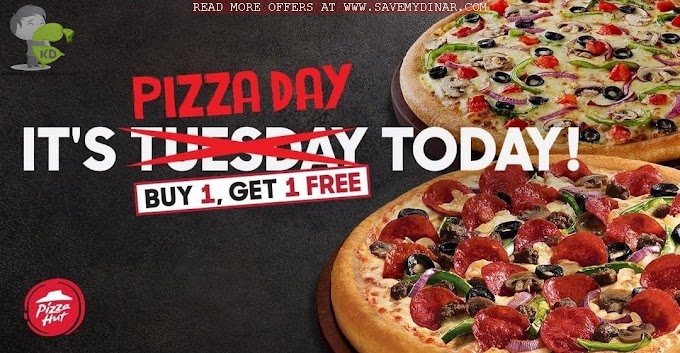 Pizzahut Kuwait - Pizzaday Buy 1 Get 1 FREE
