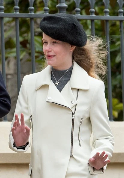 Queen Elizabeth II, Prince Philip, Duke of Edinburgh, Sophie, Countess of Wessex, Prince Edward, Earl of Wessex, Lady Louise Windsor, James Viscount Severn, Prince Andrew, Duke of York, Princess Eugenie, Princess Beatrice of York and Autumn Phillips