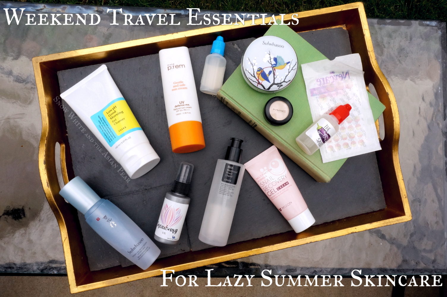 Weekend Travel Essentials For Lazy Summer Skincare Snow White and the