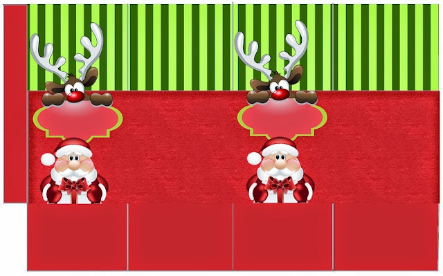 Dulce Santa: Mini Kit para Navidad para Imprimir Gratis. Cajas de Dulce Santa para imprimir gratis.