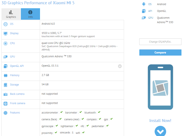 Panel belakang Xiaomi MI5 bocor dan muncul di GFXBench Panel belakang Xiaomi MI5 bocor dan muncul di GFXBench