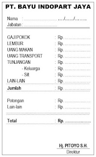 contoh contoh slip gaji karyawan word office contoh contoh slip gaji karyawan word office